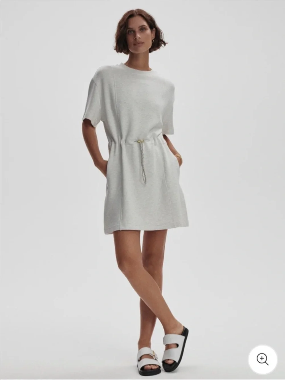 Varley DoubleSoft Maple Dress Ivory Marl Small - Picture 1 of 15